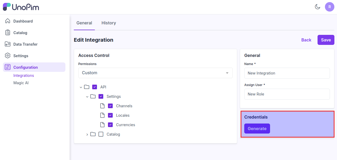 configuration